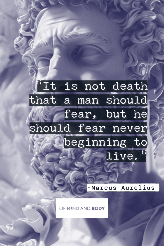 Stoic Quotes on Death - It is not death that a man should fear, but he should fear never beginning to live.
