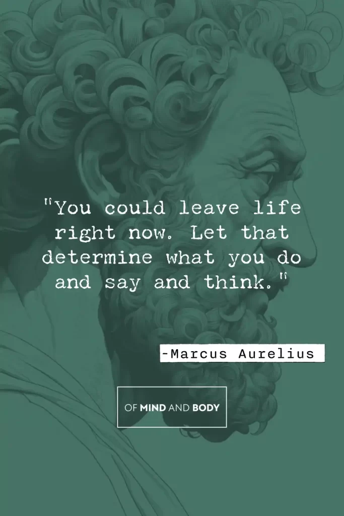 Stoic Quotes on Memento Mori by Marcus Aurelius